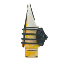 imagem do produto Abraçadeira Sax Alto Equalize Kevlar Black/White Personalizada